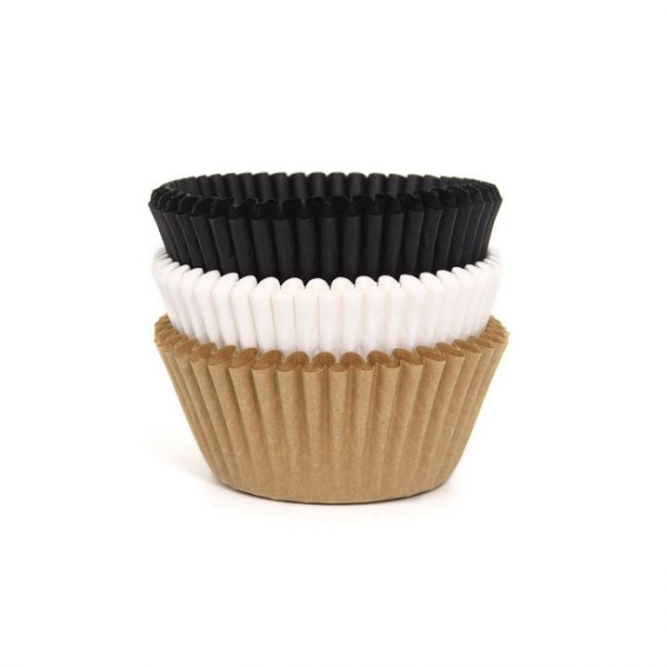 Cupcake Baking Cases - Assorti Natural